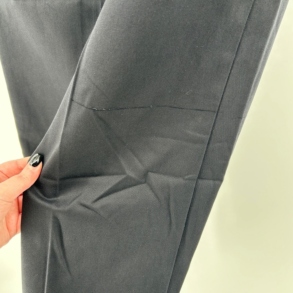 IZOD Mens American Chino Black Flat Front Pants 40x29 NWT FLAW Minimal Office - Picture 11 of 13